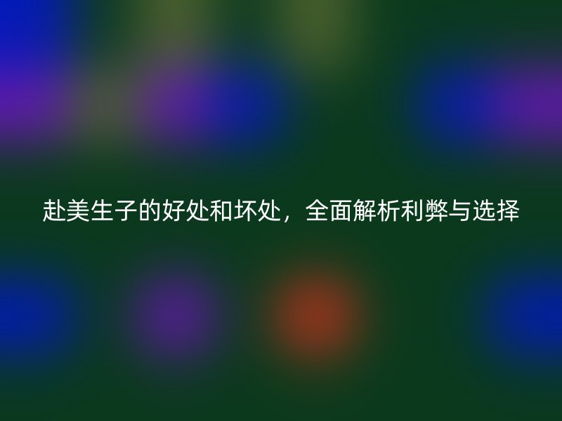 赴美生子的好处和坏处，全面解析利弊与选择