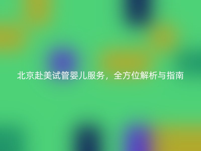 北京赴美试管婴儿服务，全方位解析与指南